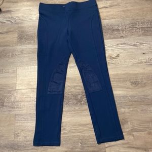 Love Token Faux Suede Patch Legging